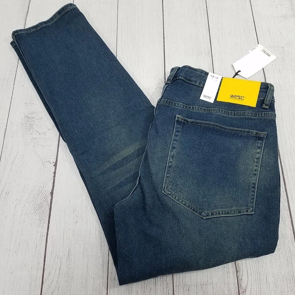 WESC Bob Straight Leg Jeans Mens Size 36x32